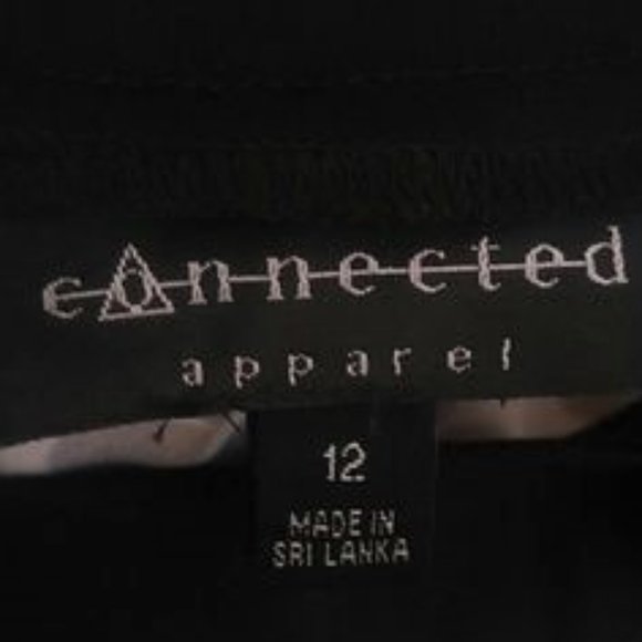 Connected Apparel Polyester Spandex Abstract Sheath Center Zip Sleeveless Dress - Picture 2 of 5